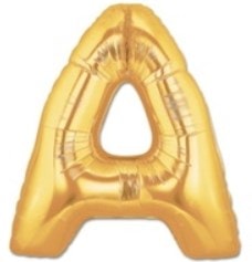 A Harfi Sari Gold Altin Folyo Balon 40 Inch 100Cm
