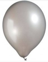 Baskisiz 12 Inc Metalik Gri Gumus Balon Satisi