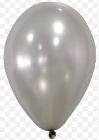 Baskisiz Gri Gumus Balon