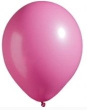Baskisiz Ruby Fusya Balon