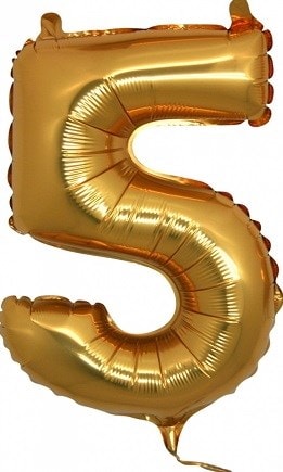 Bes Gold Altin Numara Balon 14 Inc Folyo Balon