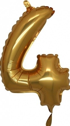 Dort Gold Altin Numara Balon 14 Inc Folyo Balon