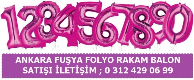 Fusya Folyo Rakam Balon Satisi