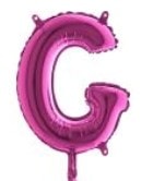 G Harfi Fusya Ruby Folya Balon 14 Inc 38 Cm