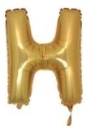 H Harfi Altin Gold Folya Balon 14 Inc 38 Cm