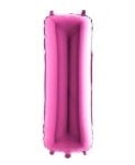 I Harfi Pembe Fusya Folyo Balon 40 Inch 100Cm
