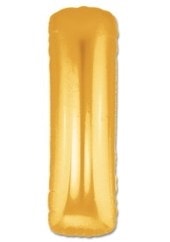 I Harfi Sari Gold Altin Folyo Balon 40 Inch 100Cm