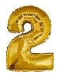 Iki Rakam Sari Gold Altin Folyo Balon 40 Inch 100Cm