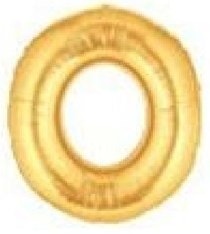 O Harfi Sari Gold Altin Folyo Balon 40 Inch 100Cm
