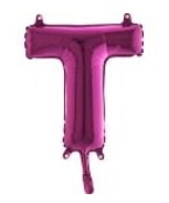 T Harfi Fusya Ruby Folya Balon 14 Inc 38 Cm