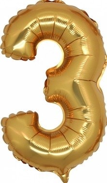Uc Gold Altin Numara Balon 14 Inc Folyo Balon