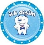 Tabak Ilk Disim Mavi Erkek Bebek Parti Malzemesi